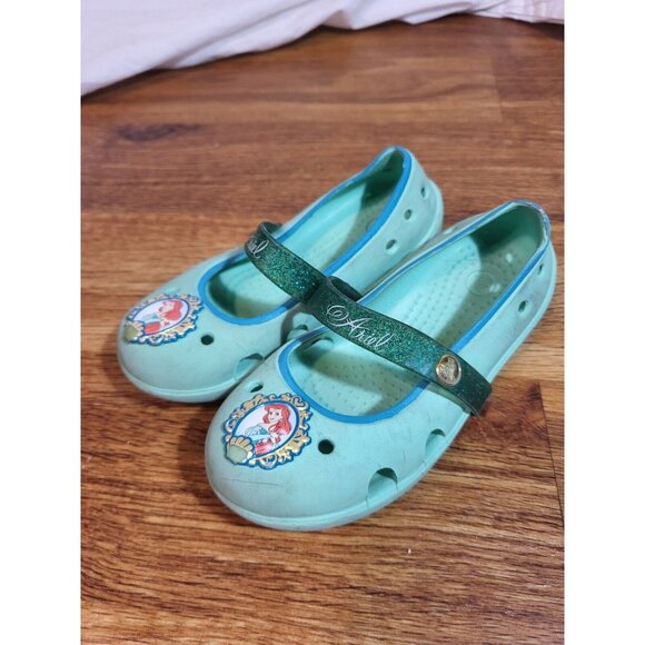 Crocs Size 11 Kids Seafoam Mary Jane - Picture 1 of 3